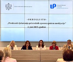Održan okrugli sto o prednostima medijacije u rješavanju privrednih sporova